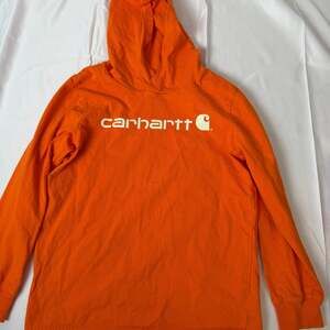 Carhartt long sleeve boys hooded shirt Sz 7